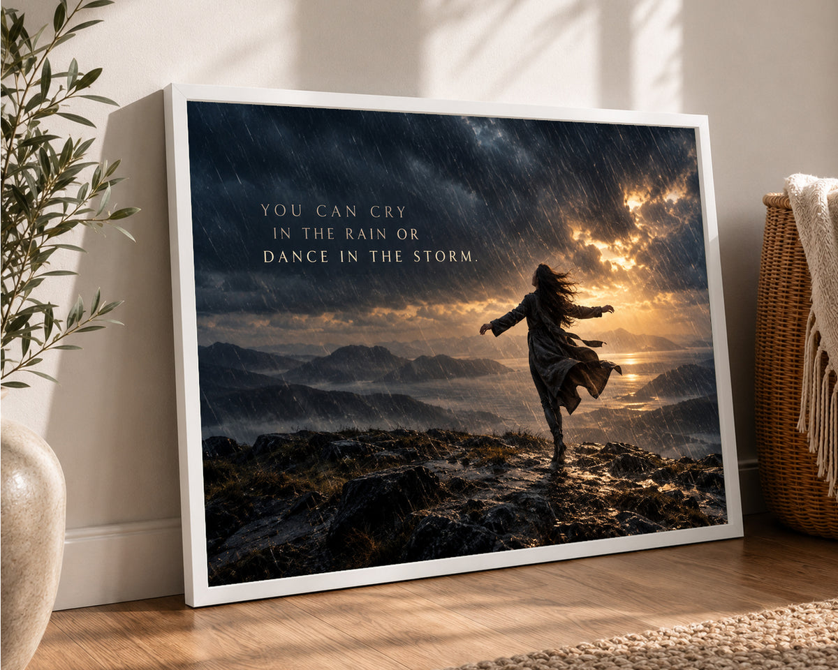 Dance in the Storm – Stormy Resilience Wall Art