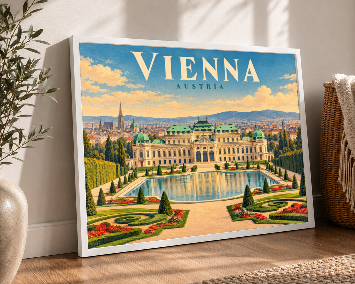 Vienna Austria – Vintage Travel Poster Art Print