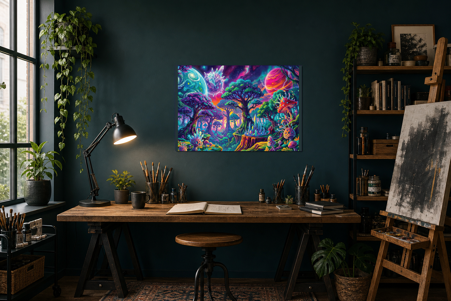 Cosmic Forest Crystal Fantasy