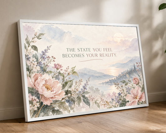 The State You Feel – Mindset Inspirational Landscape Art Print