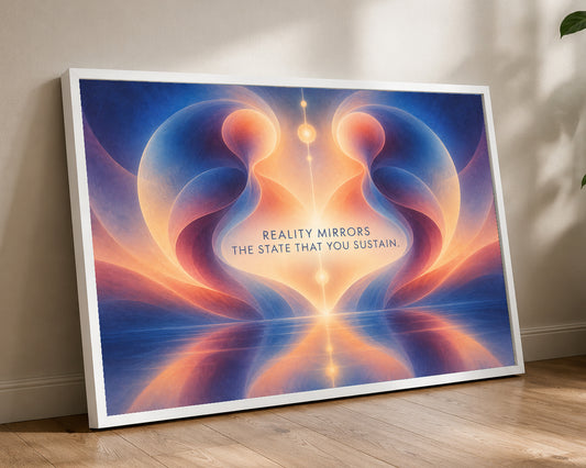 Reality Mirrors – Self-Reflection Abstract Art Print