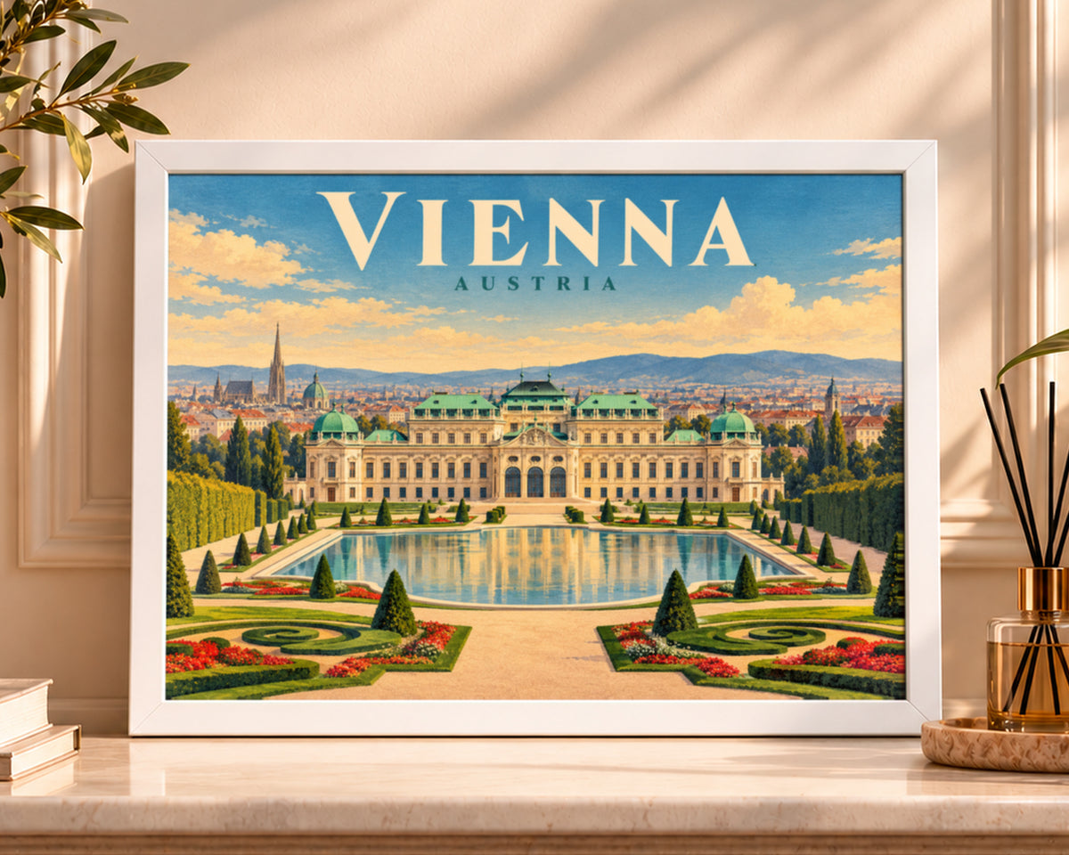 Vienna Austria – Vintage Travel Poster Art Print