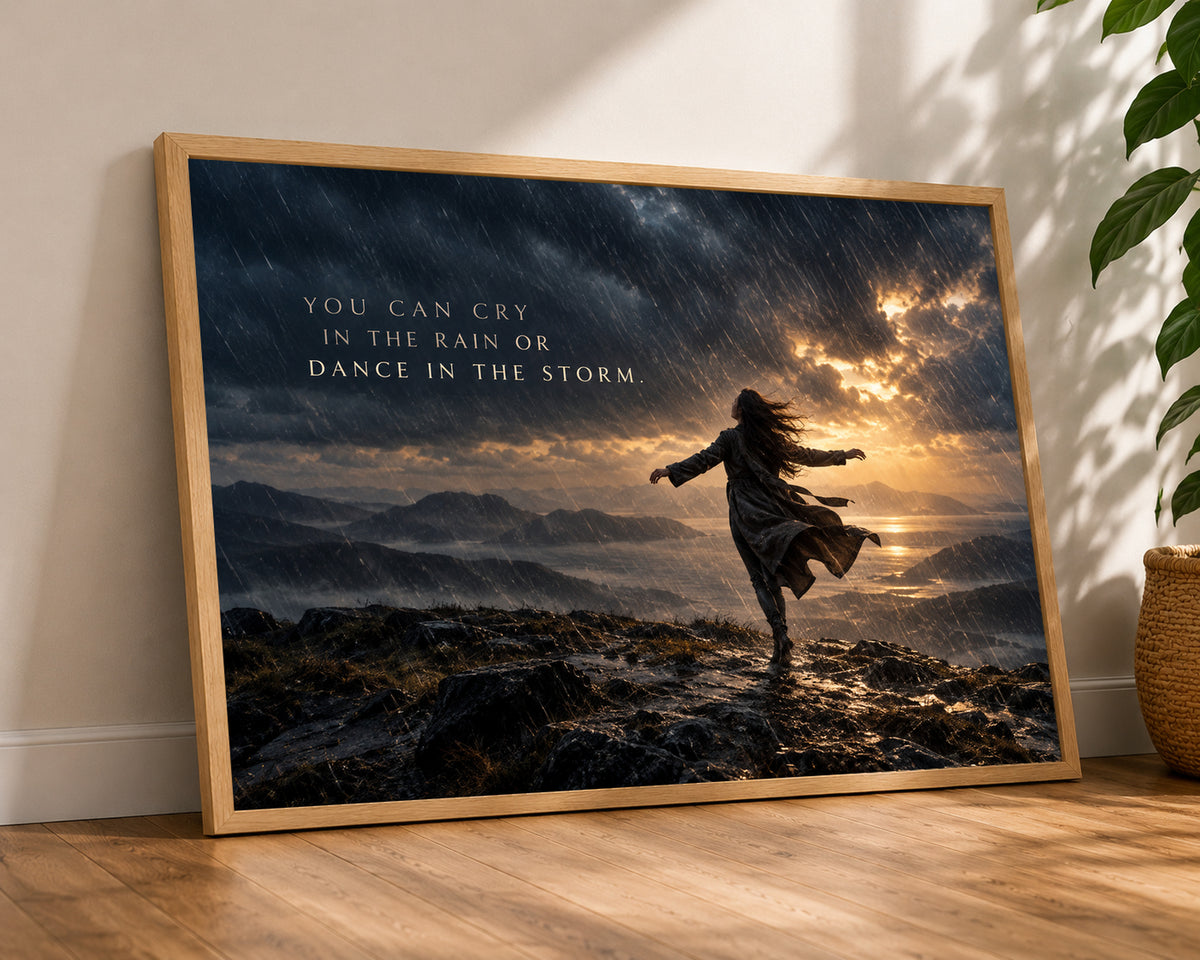 Dance in the Storm – Stormy Resilience Wall Art