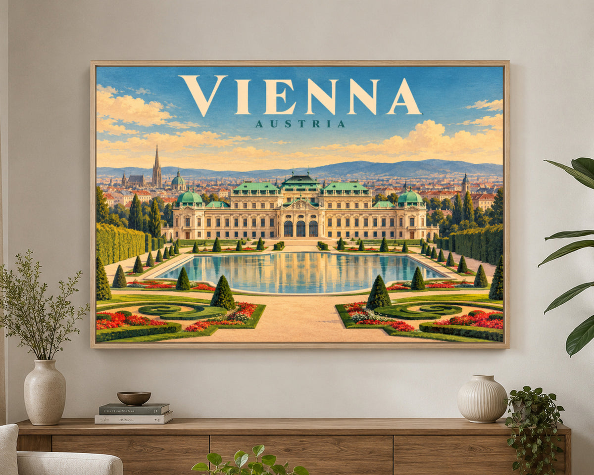 Vienna Austria – Vintage Travel Poster Art Print