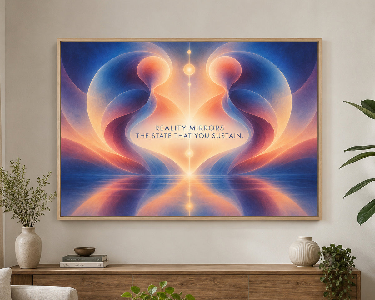 Reality Mirrors – Self-Reflection Abstract Art Print