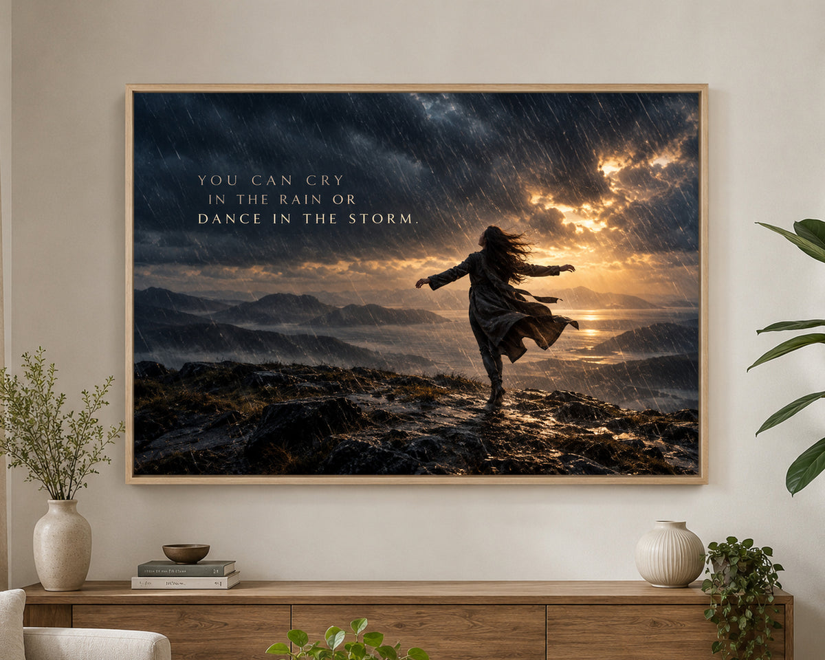 Dance in the Storm – Stormy Resilience Wall Art