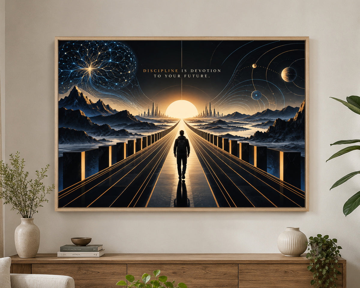 Path to the Future – Futuristic Motivational Art Print