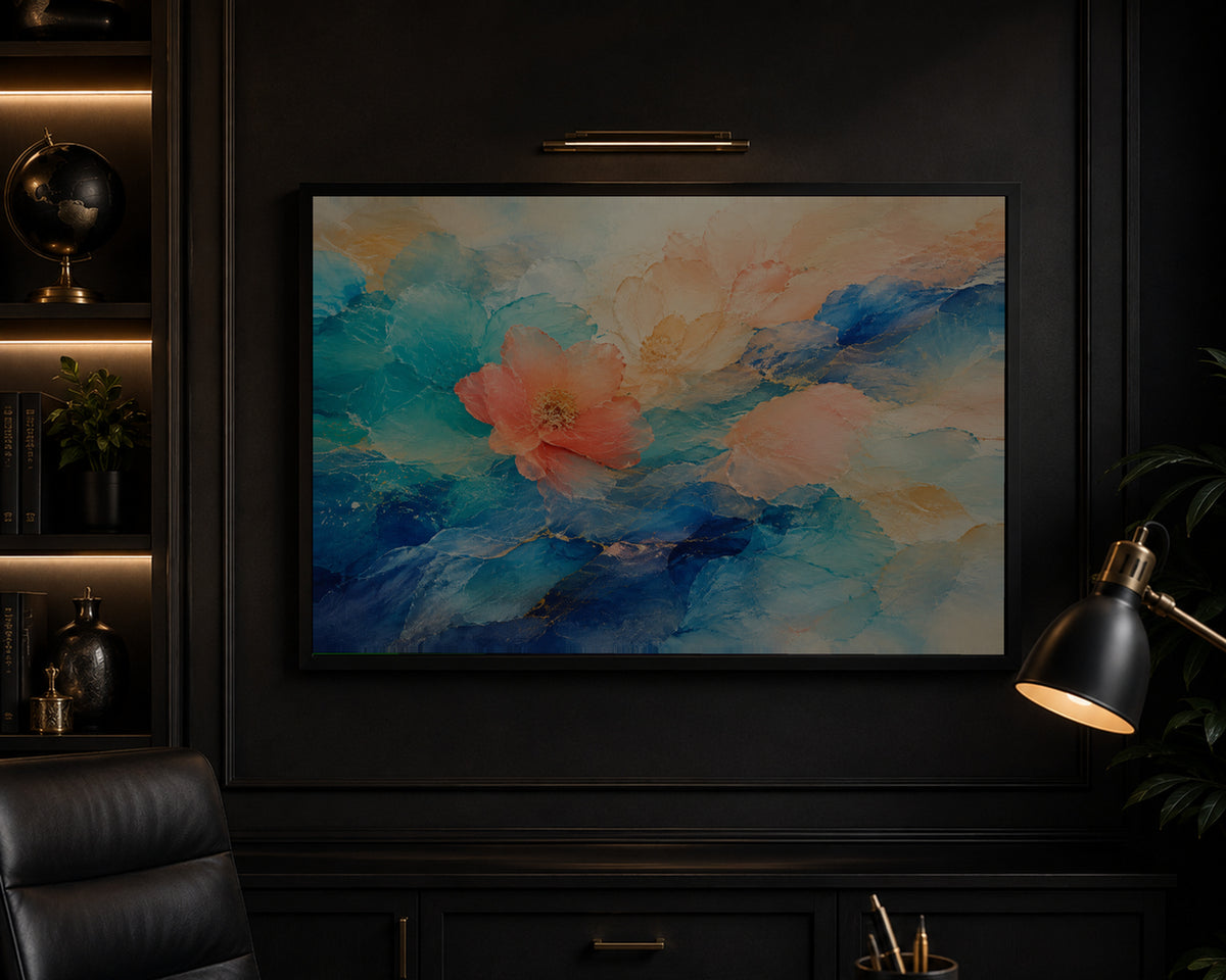 Pastel Blossom Fields – Soft Floral Abstract Art Print