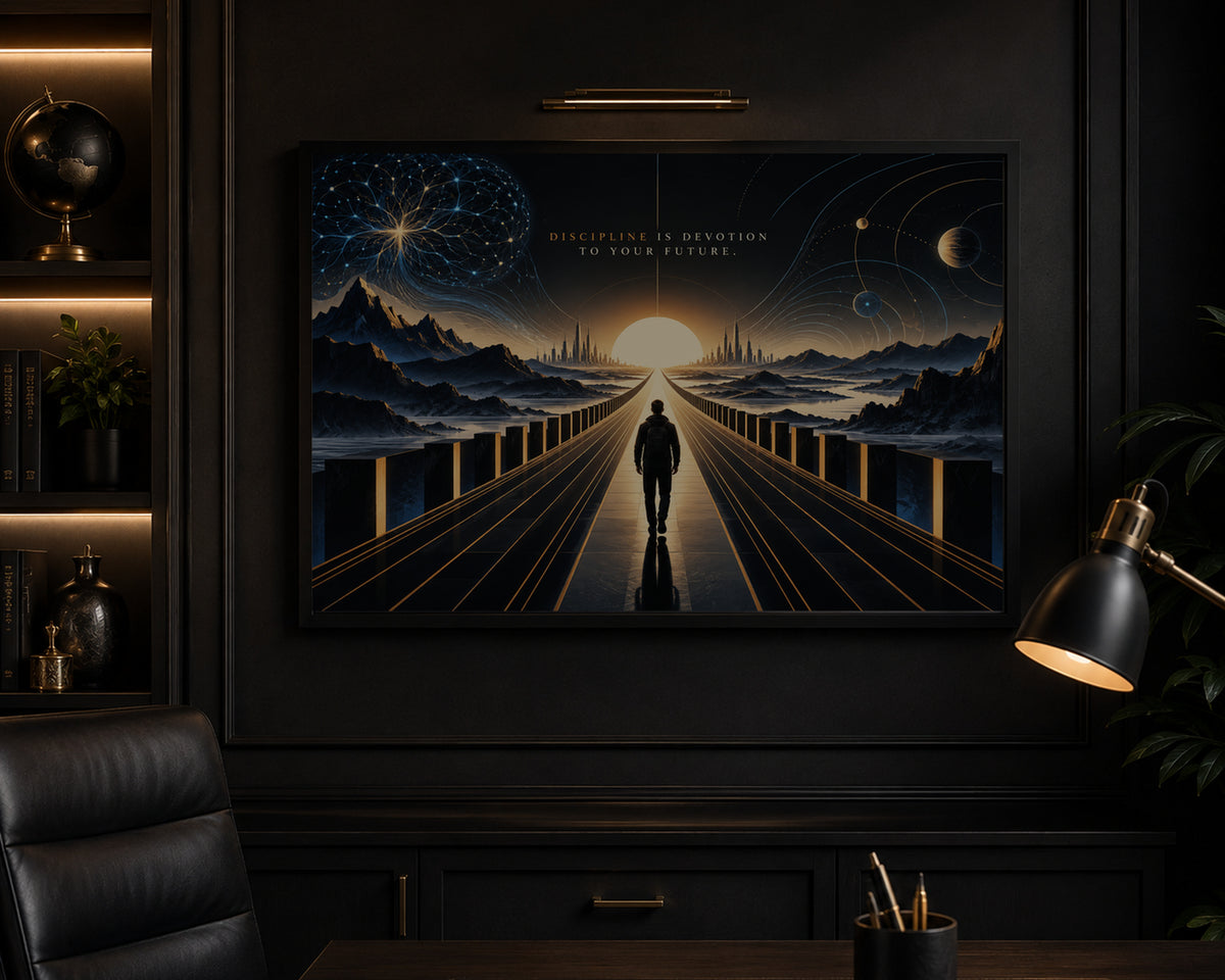 Path to the Future – Futuristic Motivational Art Print