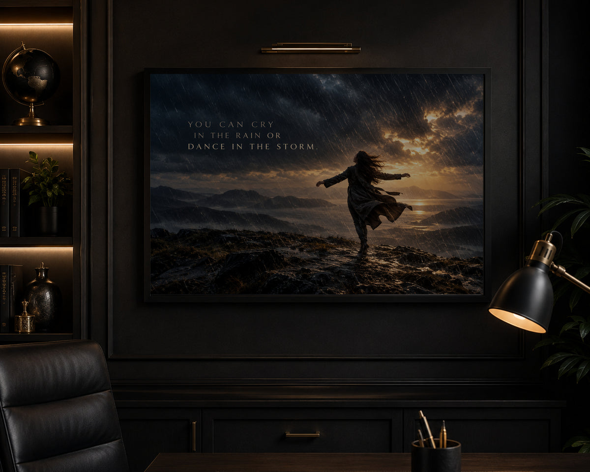 Dance in the Storm – Stormy Resilience Wall Art