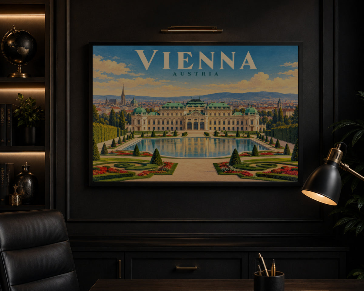 Vienna Austria – Vintage Travel Poster Art Print