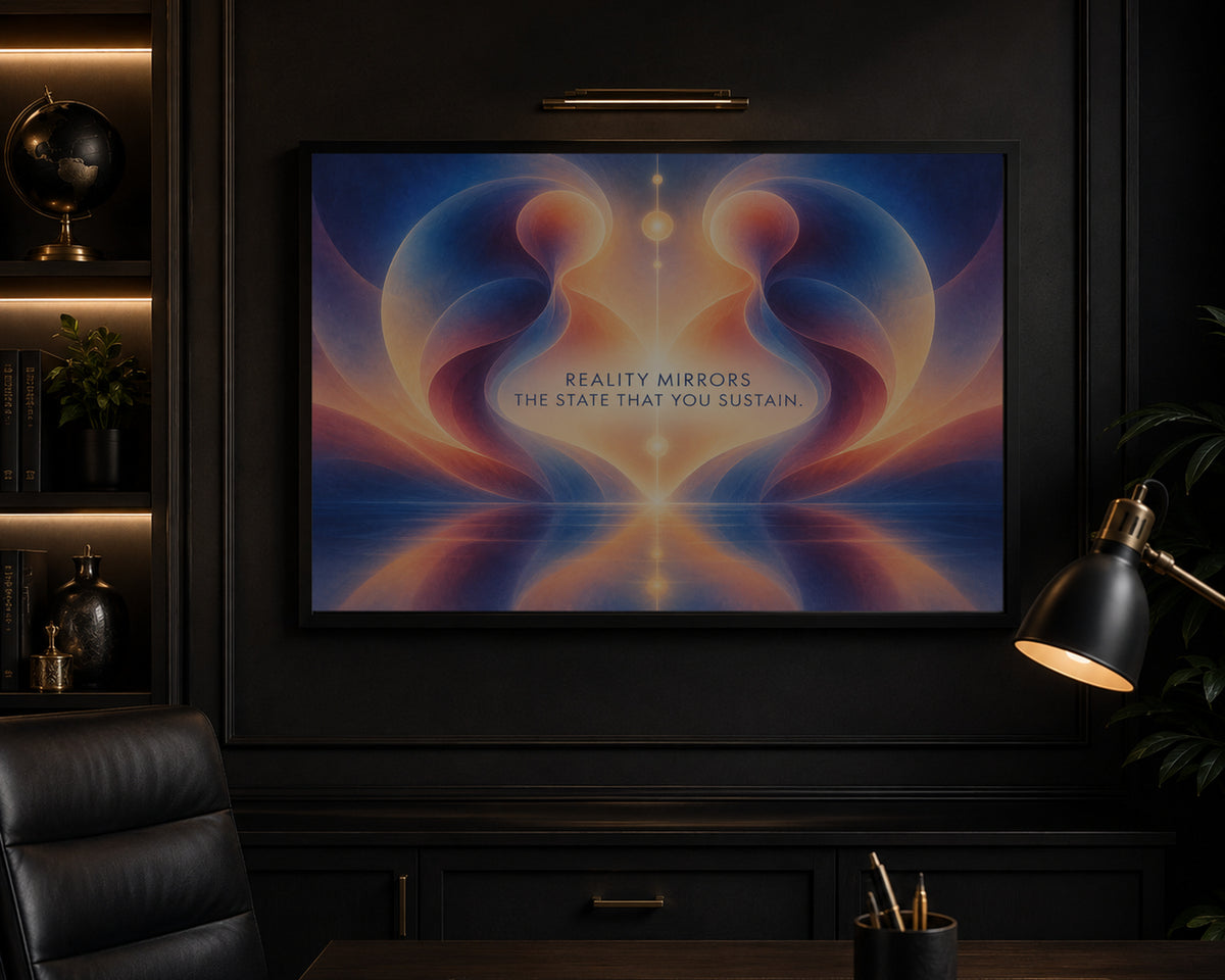 Reality Mirrors – Self-Reflection Abstract Art Print