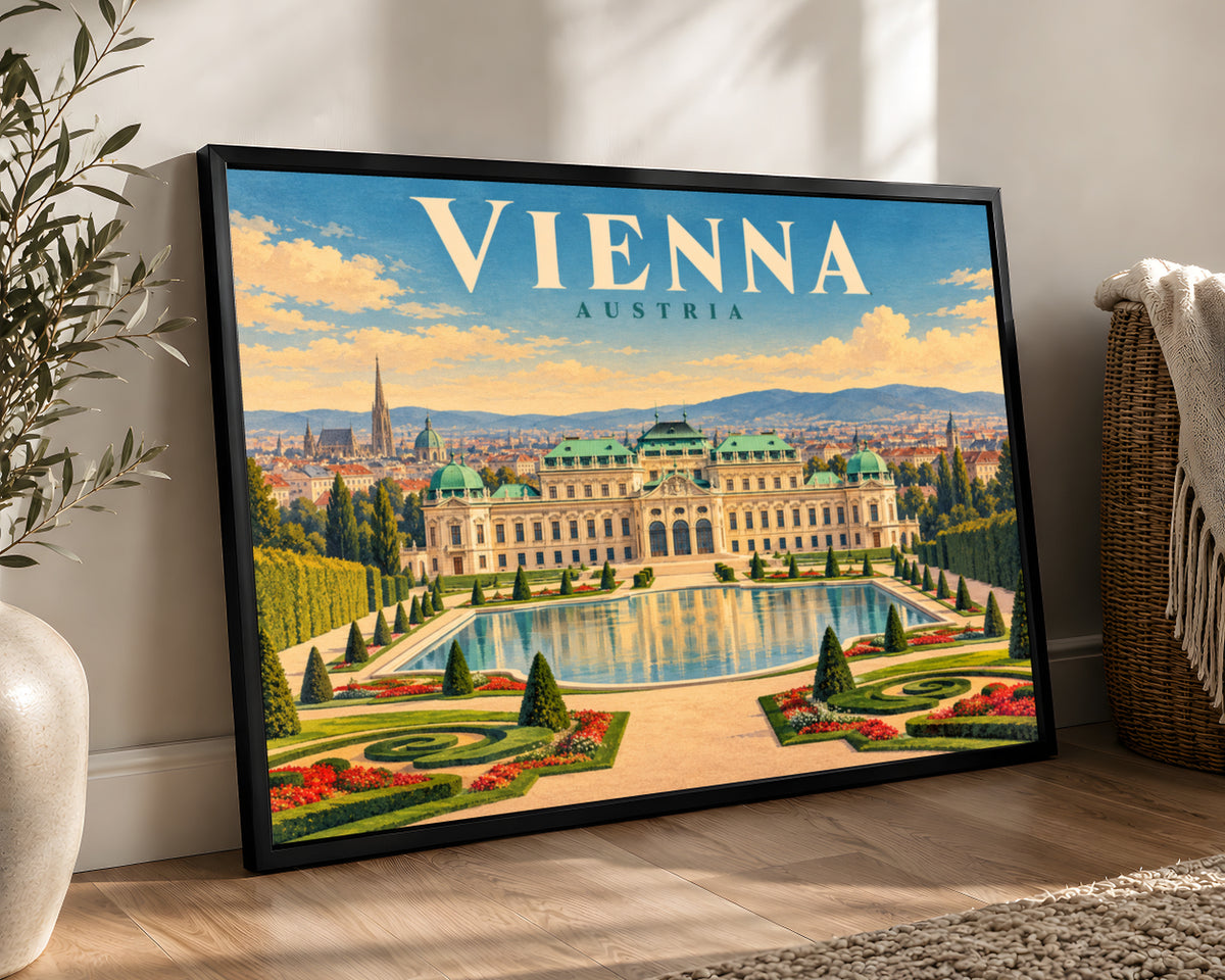 Vienna Austria – Vintage Travel Poster Art Print