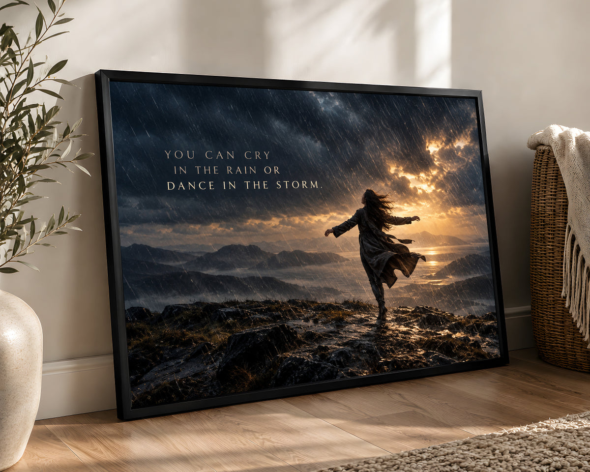 Dance in the Storm – Stormy Resilience Wall Art