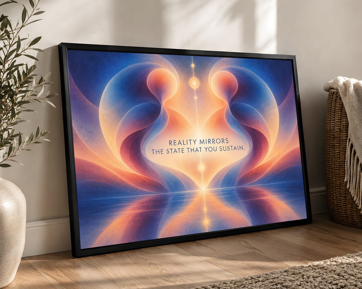 Reality Mirrors – Self-Reflection Abstract Art Print