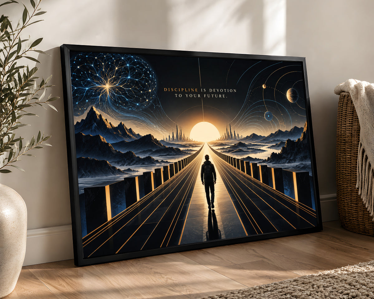 Path to the Future – Futuristic Motivational Art Print
