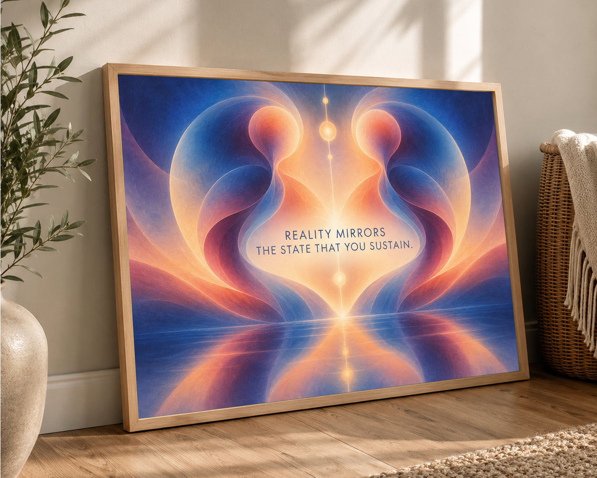 Reality Mirrors – Self-Reflection Abstract Art Print