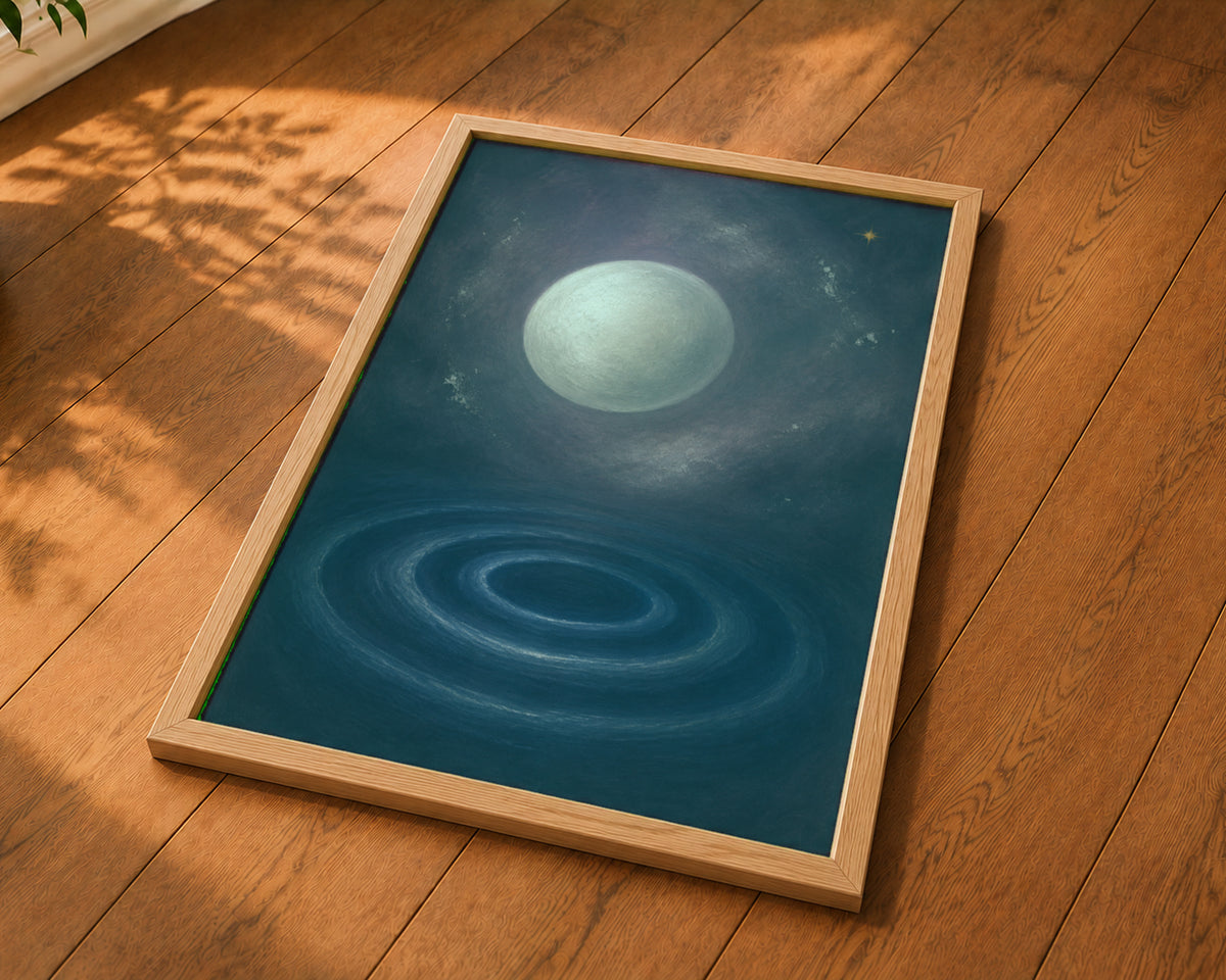 Lunar Orbit – celestial vortex Art Print