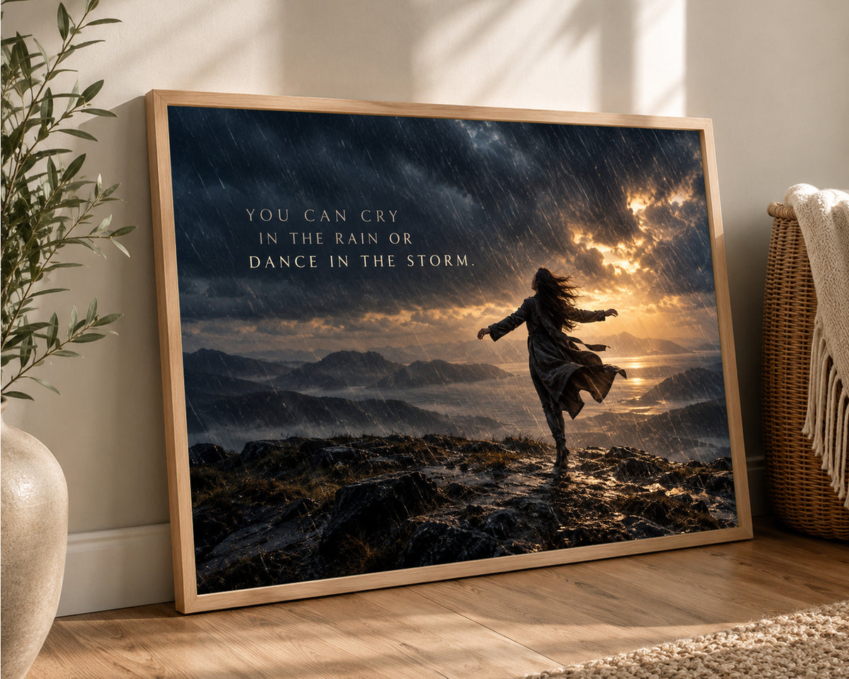 Dance in the Storm – Stormy Resilience Wall Art