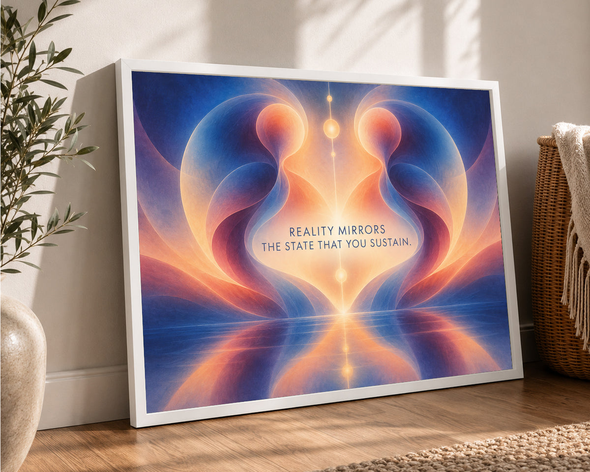 Reality Mirrors – Self-Reflection Abstract Art Print