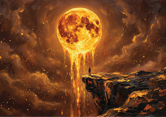 Molten Moon Cliff Fantasy