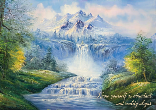 Know Yourself as Abundant Mountain Waterfall