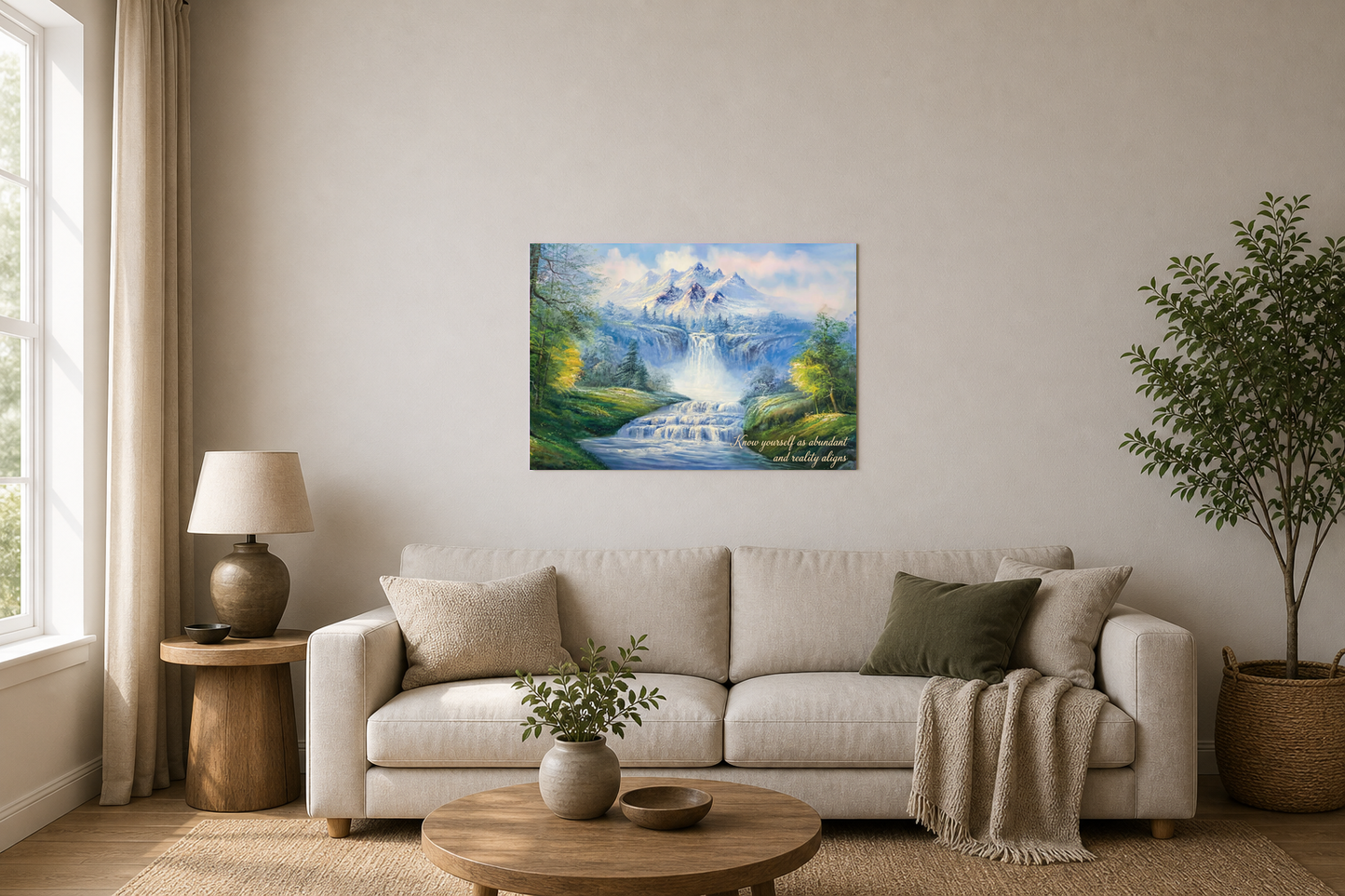 Know Yourself as Abundant Mountain Waterfall