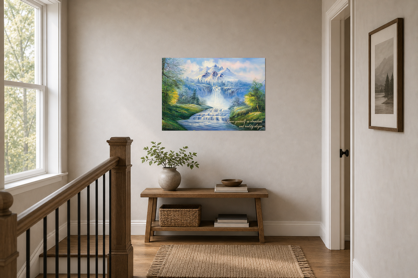 Know Yourself as Abundant Mountain Waterfall