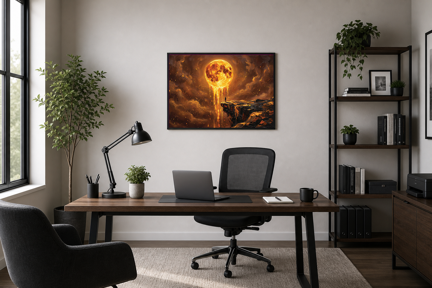 Molten Moon Cliff Fantasy