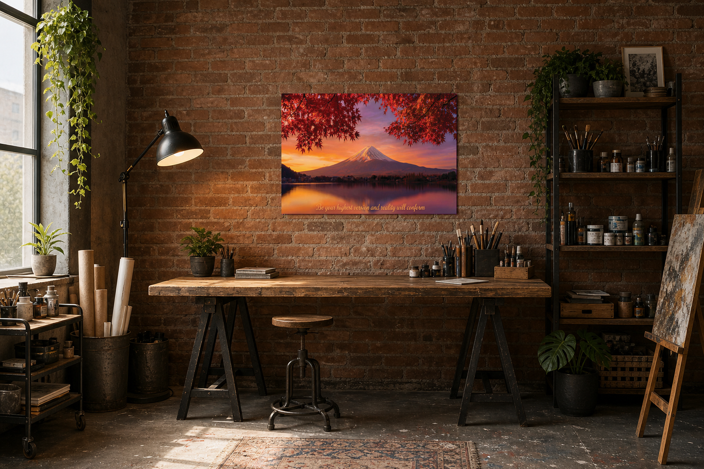 Be Your Highest Version Mount Fuji Autumn Sunset