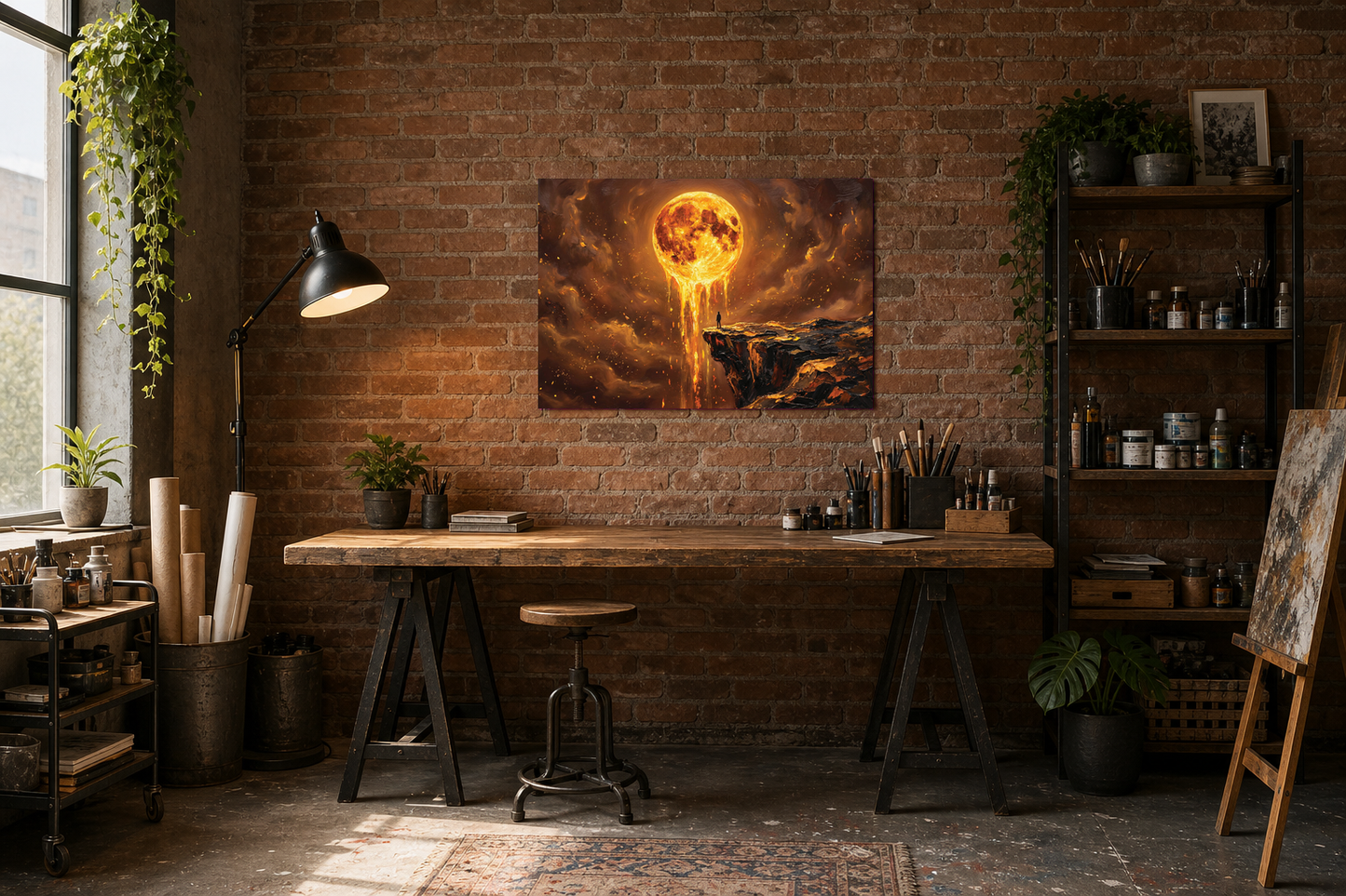 Molten Moon Cliff Fantasy