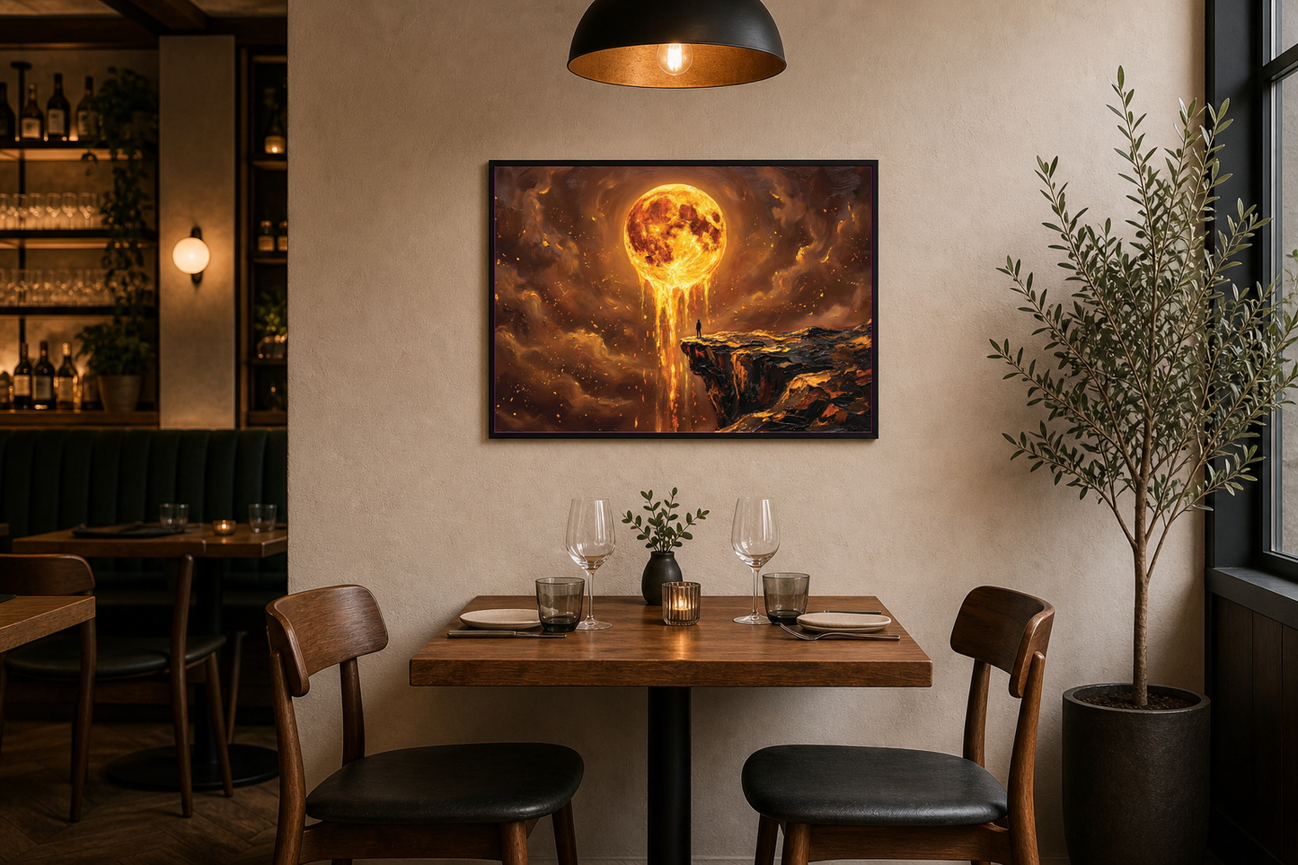 Molten Moon Cliff Fantasy