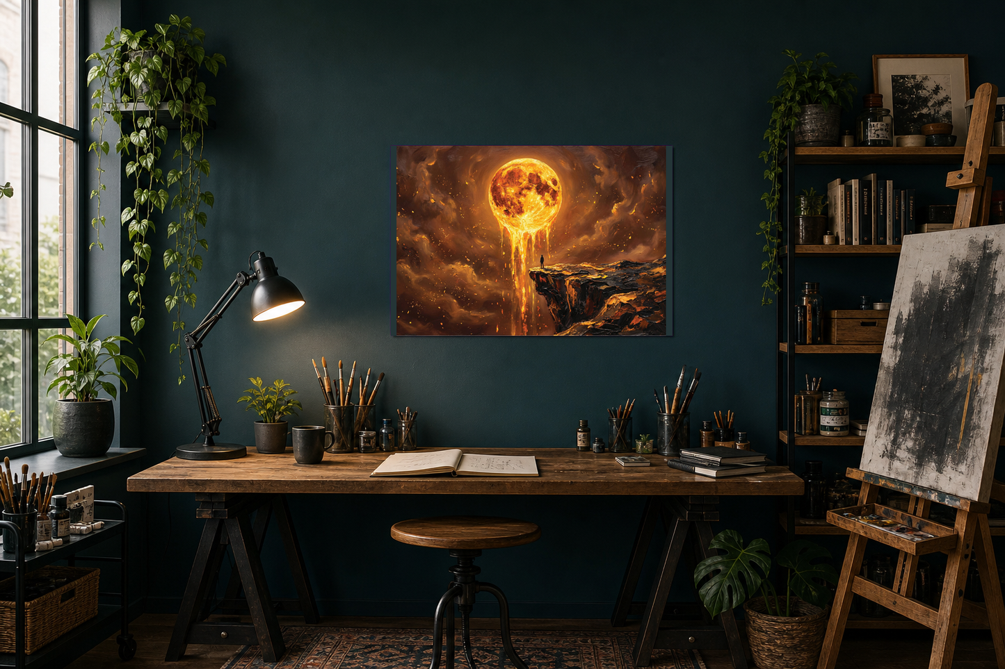 Molten Moon Cliff Fantasy