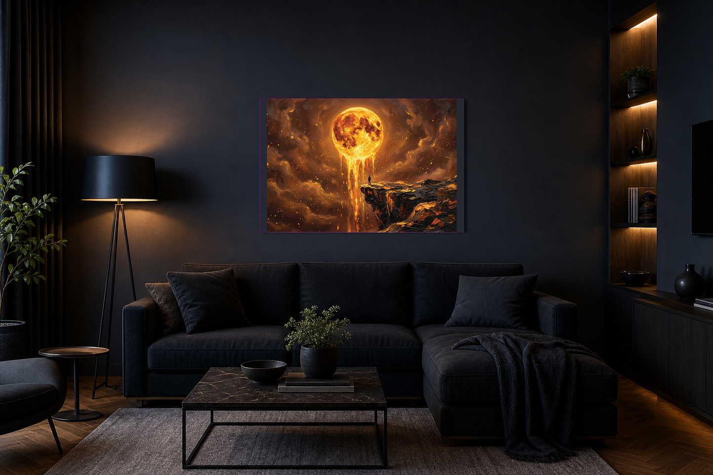 Molten Moon Cliff Fantasy