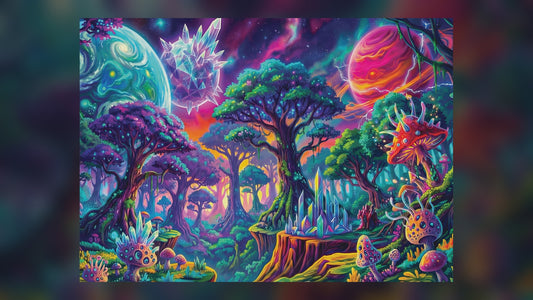 Cosmic Forest Crystal Fantasy