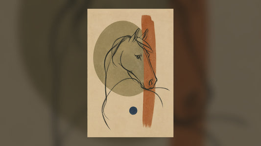 Abstract Horse Study – Minimalist Equine Art Print